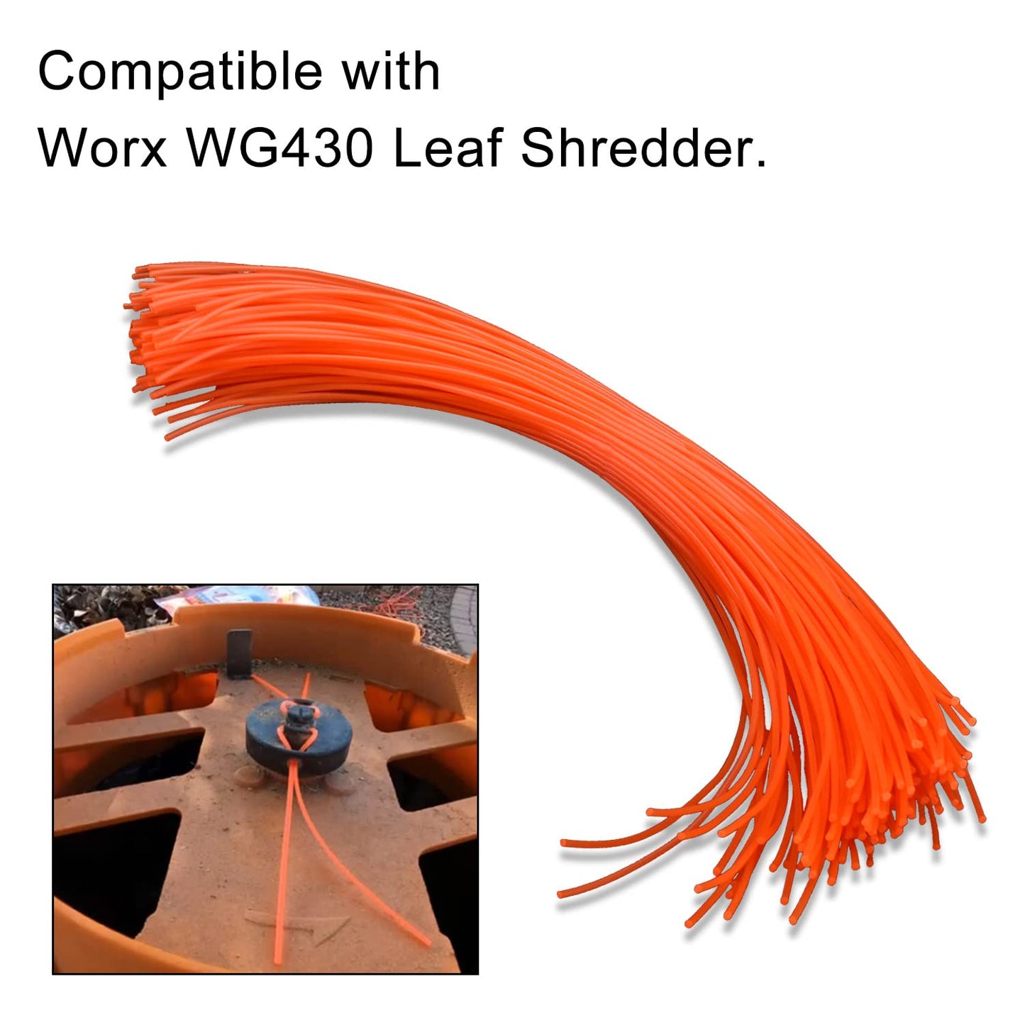 Braveboy 85 Pack WA0050 Flex-A-Line Replacement Line Compatible with Worx 13" WG430 Electric Leaf Mulcher 50018961