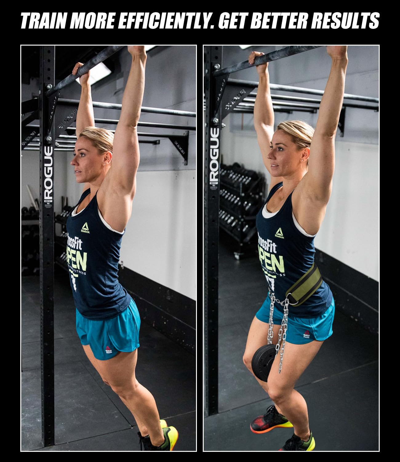Seektop Dip Belt for Weightlifting - GYM Workout Pull Ups Belt with Chain, Neoprene Waist Dip Belt Crossfit for Weight Lifting, Squat, Training, Fitness, Men & Women (Belt & Chain) (Green)
