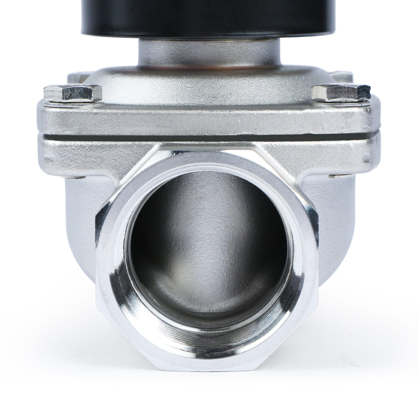 U.S. Solid 1-1/2" Solenoid Valve - 12V DC Stainless Steel Electric Solenoid Valve, Normally Closed, Viton Seal
