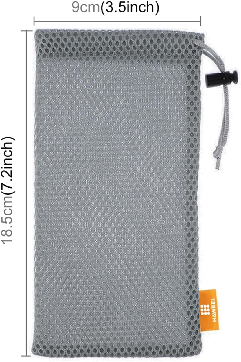 Haweel Pouch Carry Bag, Organizer for Smart Phones/Power Bank/USB Flash Drive/SD Cards and Other Accessories Grey
