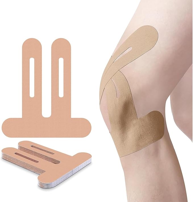 Precut Kinesiology Knee Tape Hypoallergenic Athletic for Knee Pain Knee Tape for Knee Pain Relief Pre Cut Knee Support & Stability, Pain Relief ??Breathable