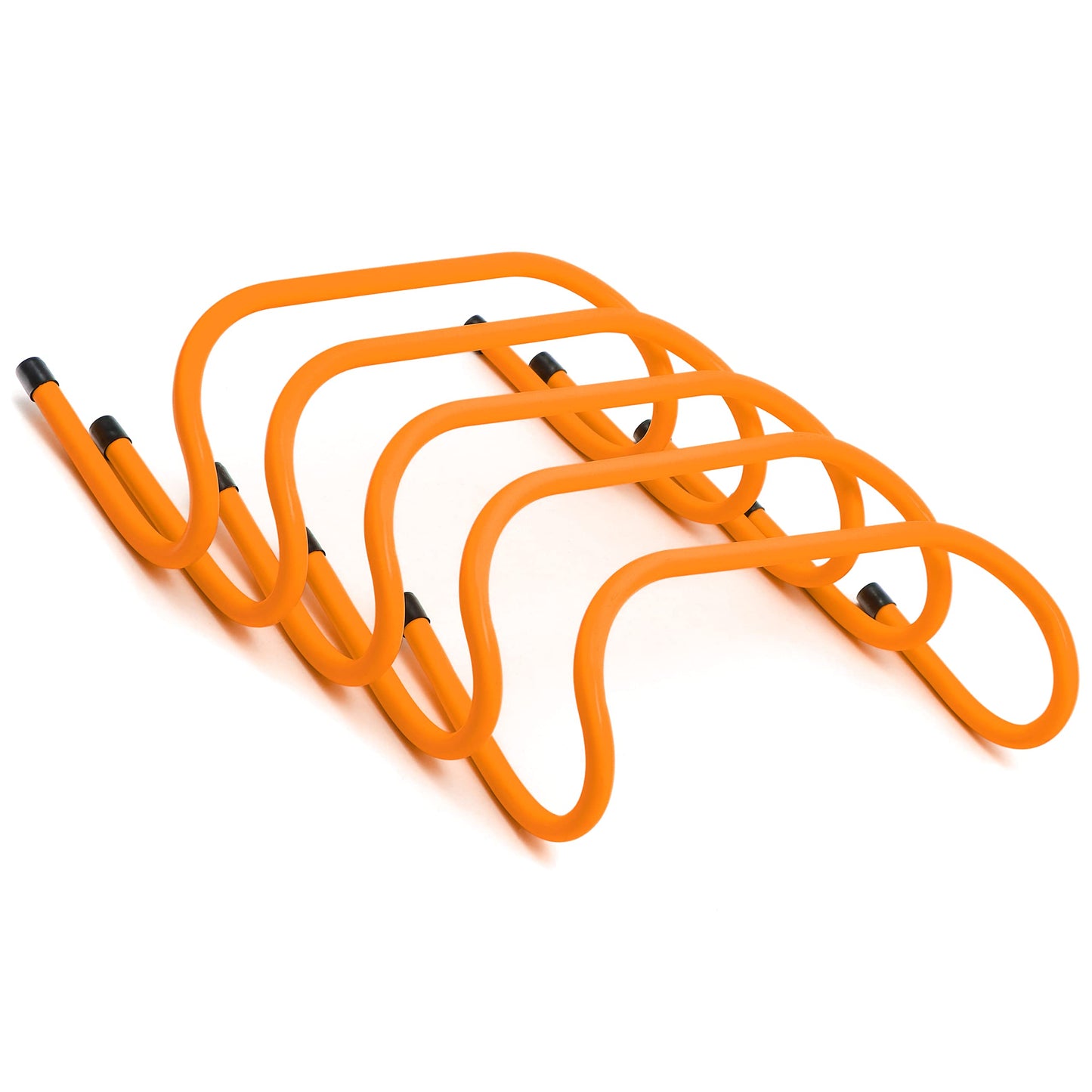 Trademark Innovations 6" Speed Training Hurdles (Set of 5, Orange)