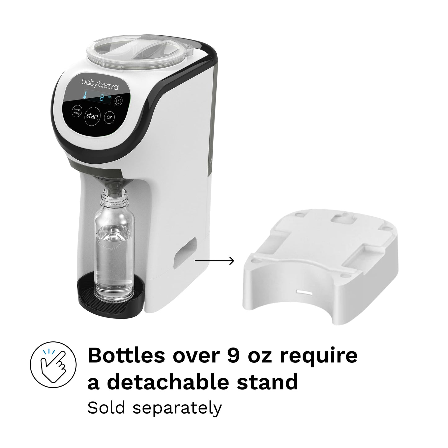 Baby Brezza Formula Pro Mini Baby Formula Mixer Machine Fits Small Spaces and is Portable for Travel– Bottle Makers Makes The Perfect Bottle for Your Infant On The Go, White