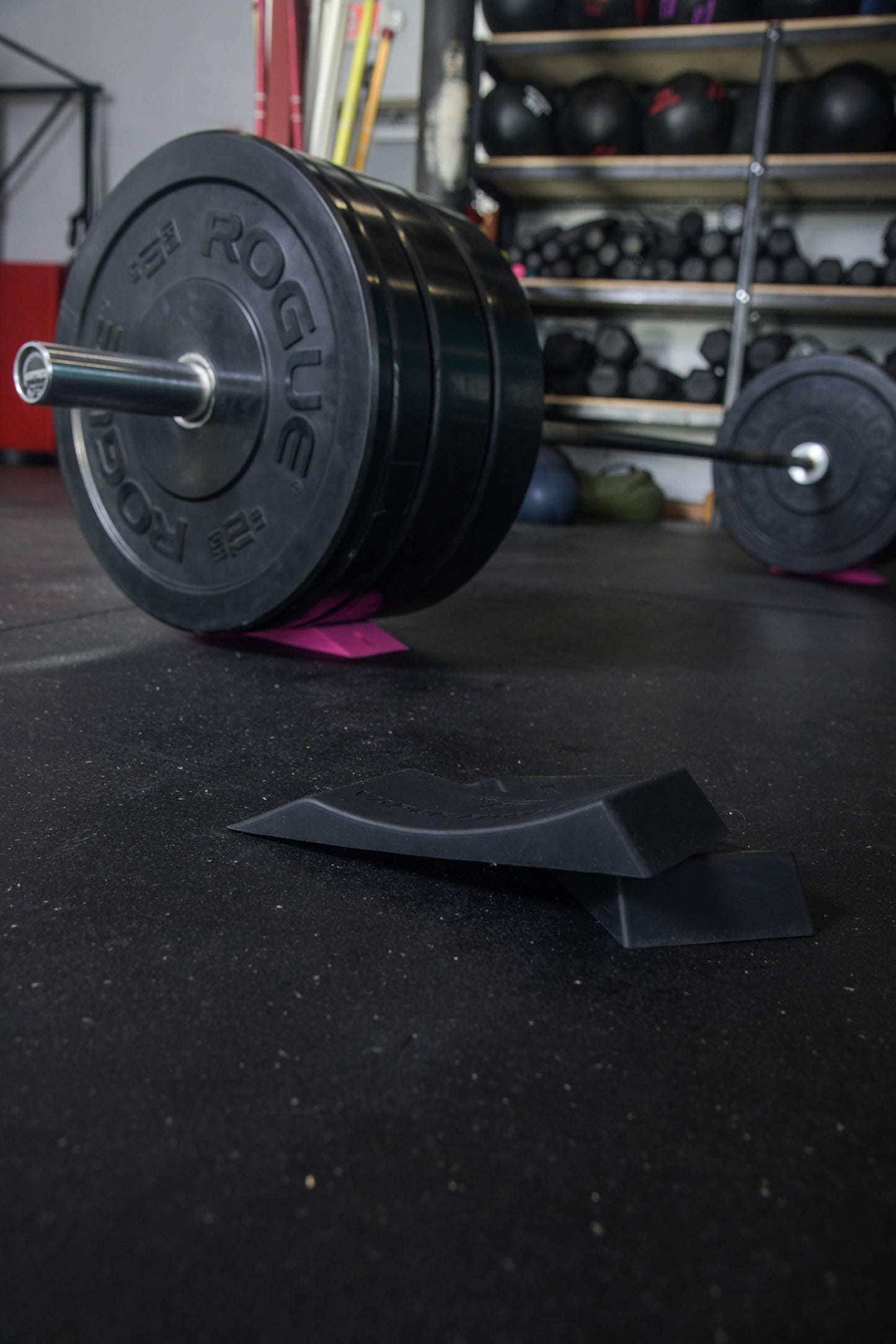 Widest Deadlift Wedge for Weight Lifting (2 Pack) Barbell Deadlift Jack Alternative, Dead Lift Wedge for loading Barbell Weights. Weightlifting Accessories Compatible with Deadlift Platform, Blocks,