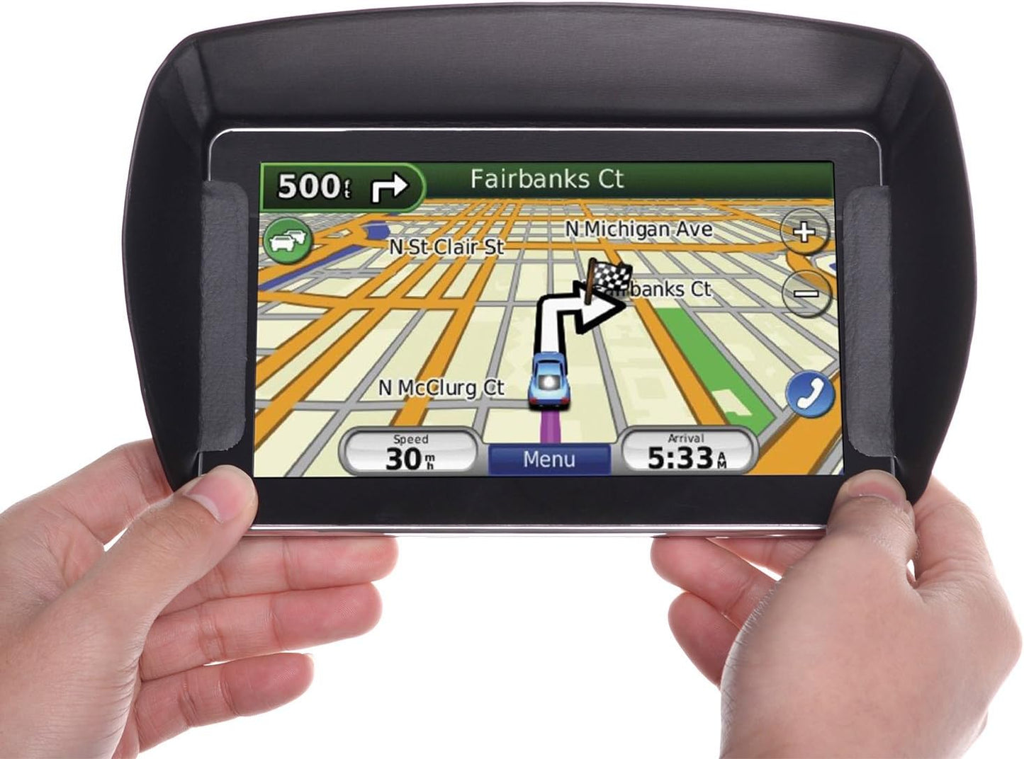 TFY (7 Inch) Sunshade & Glare Visor for Garmin Nuevi GPS Navigator and Other GPS Navigators