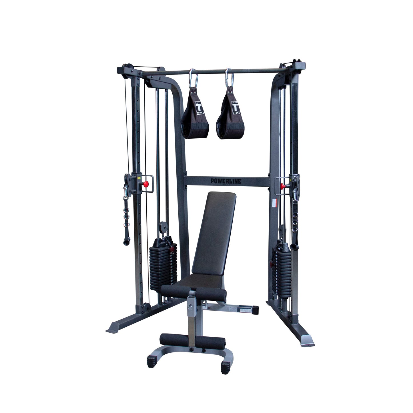 Body-Solid Powerline (PFT100) Cable Crossover Exercise Machine for Home & Commercial Gym, Functional Training Center with Dual 160lbs. Weights Stack for Cable Workout
