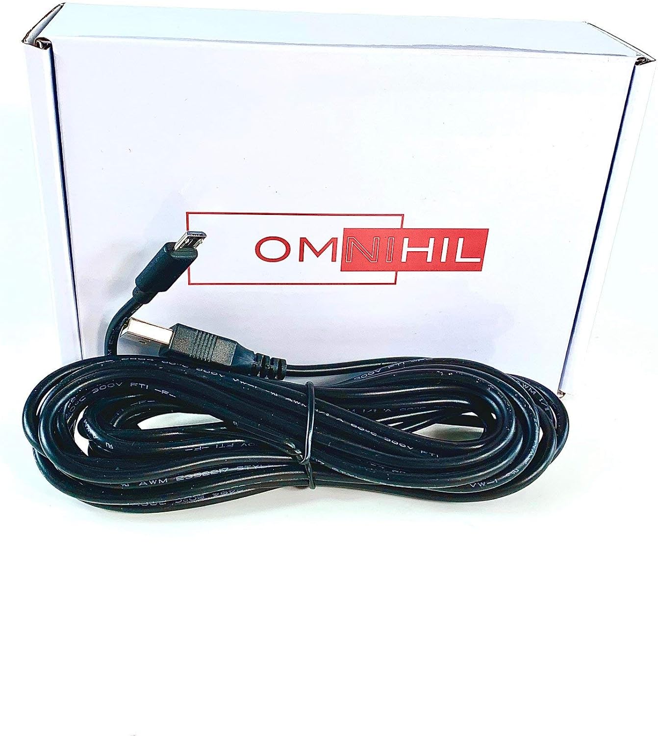 15 2.0 OMNIHIL Feet Long High Speed USB Cable Compatible with Micro-USB Powered Soap/Hand Sanitizer/Foaming Soap