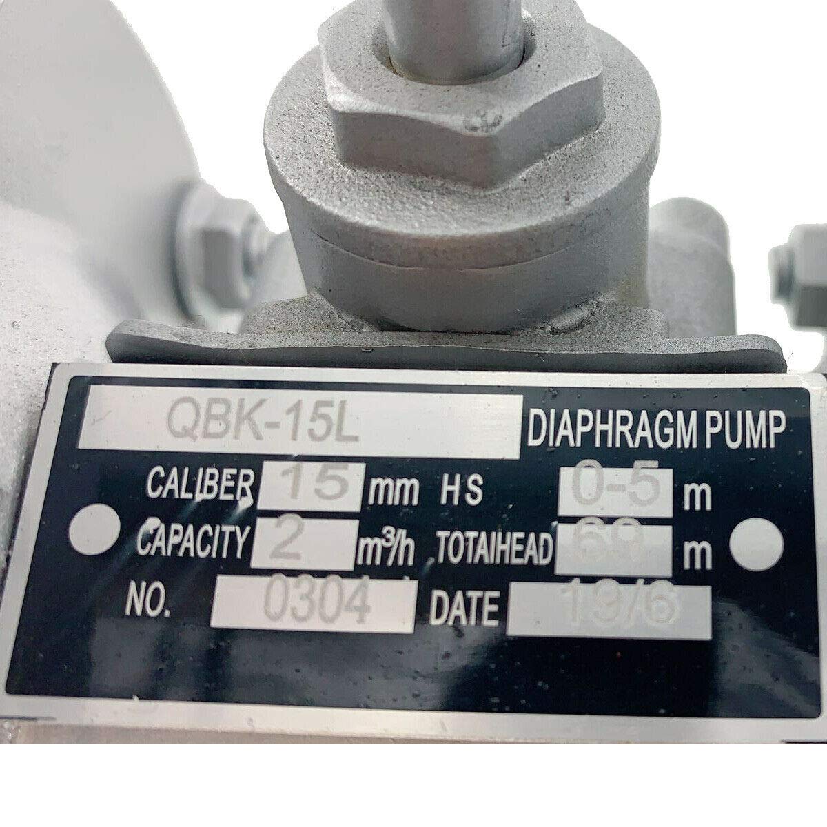 TABODD 12GPM Air-Operated Double Diaphragm Pump 115 PSI, Aluminum Alloy Dual Diaphragm Air Pump for Chemical Indutrial Liquid Low Viscosity Petroleum Fluids, 1/2" Inlet & Outlet