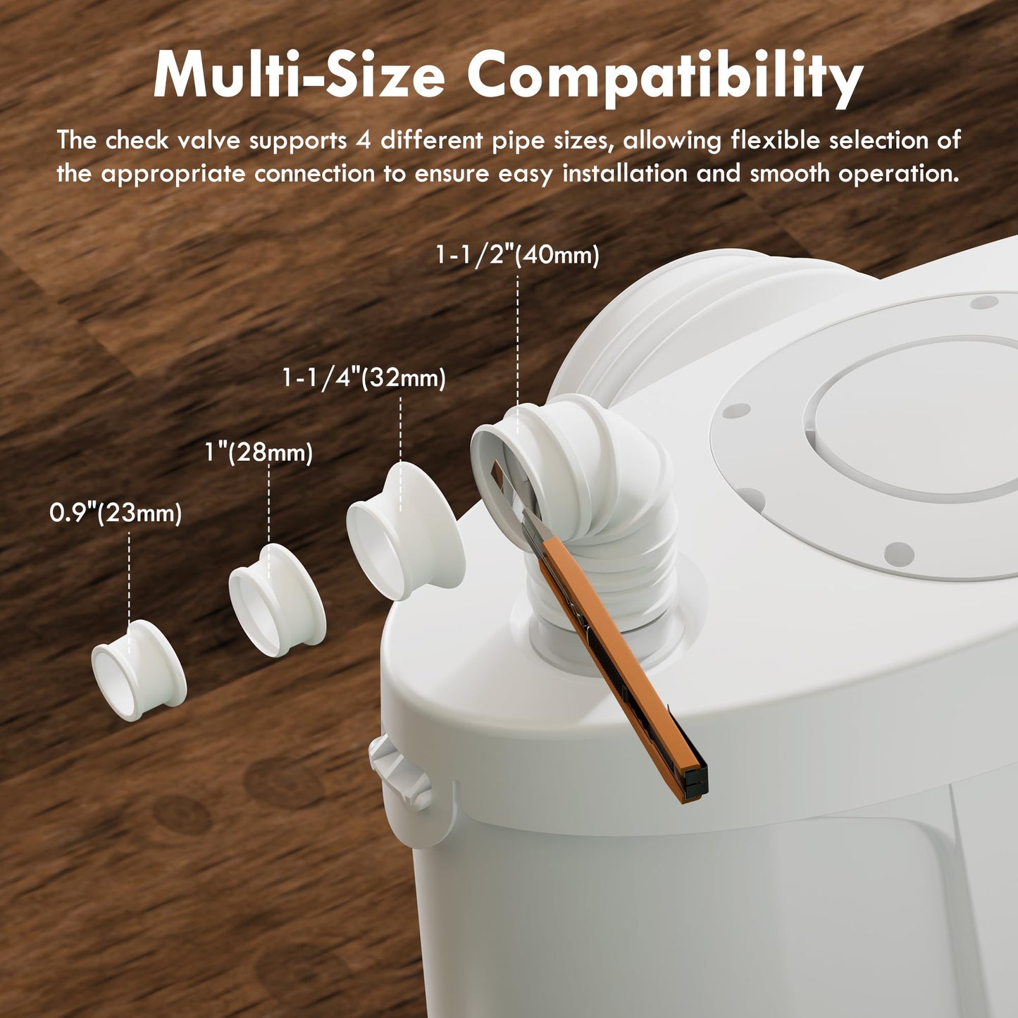 Simple Project 750w Macerator Pump, Basement Toilet System 36 Ft/10 M Head, Sewerage Grinder With 4 Water Inlets for Macerating Toilet, Shower, Bathtub Waste Water Disposal