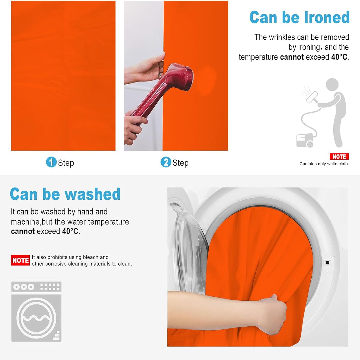LYLYCTY 5X7 Orange Backdrop for Photoshoot, Professional Photo Backdrop Background Curtain for Product