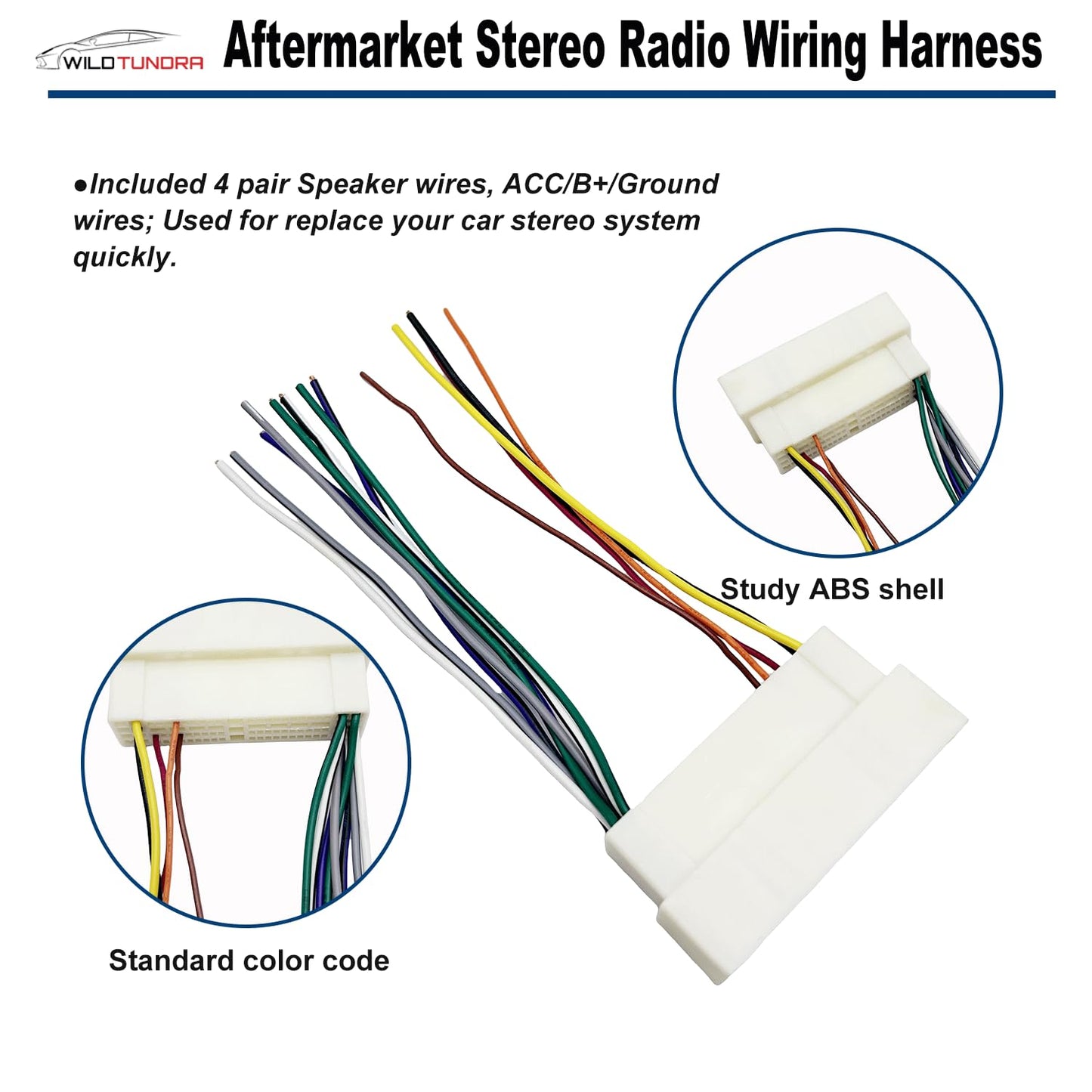 2015-2020 2016-2020 K2 K3 K4 Car Radio Wiring Harness for Hyundai KIA with Radio Antenna Adapter Aftermarket Car Stereo