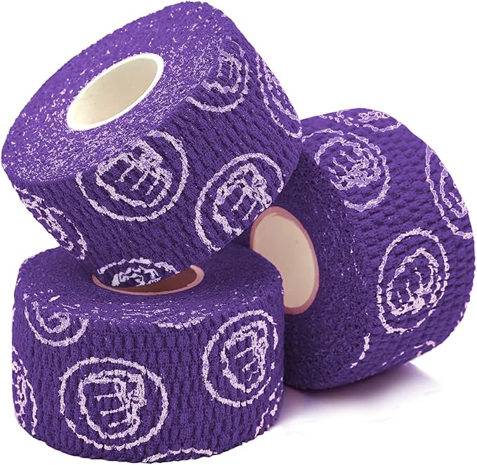 WOD Nation Flexible Hook-Grip Athletic Tape ??Easy-Tear, Sweat-Proof Thumb & Finger Strips for Weightlifting