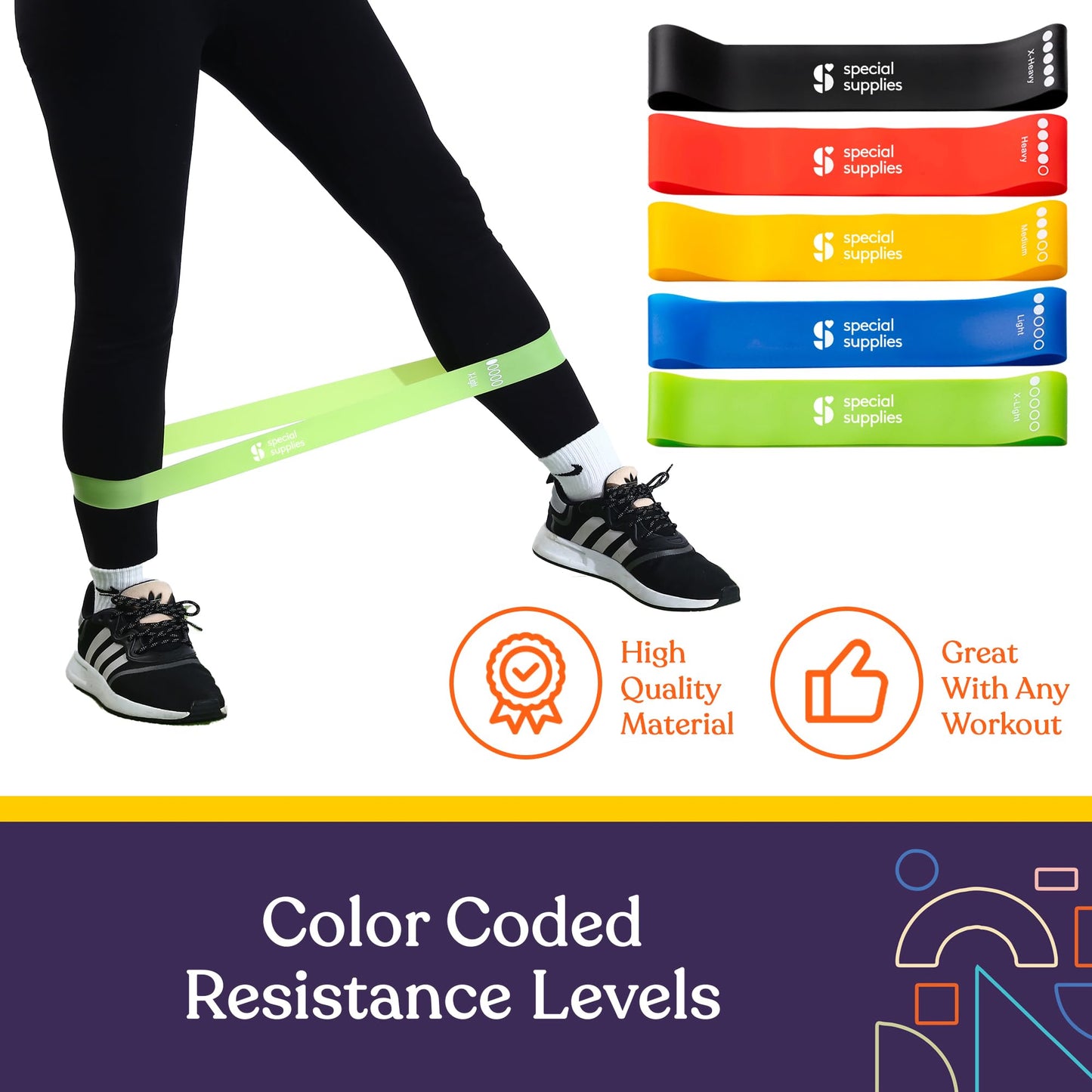 SPECIAL SUPPLIES Balance Board and Yoga Strap Set with Exercise Bands for Stretching, Stability Training, Fitness, Flexibility, Physical Therapy, Home Workout Equipment, Strength Training, and Pilates
