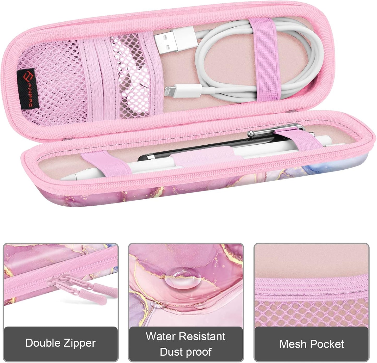 1st 2nd Fintie Holder Case for Apple Pencil Pro, Apple Pencil (USB-C / / Generation), PU Leather Carrying Bag Sleeve