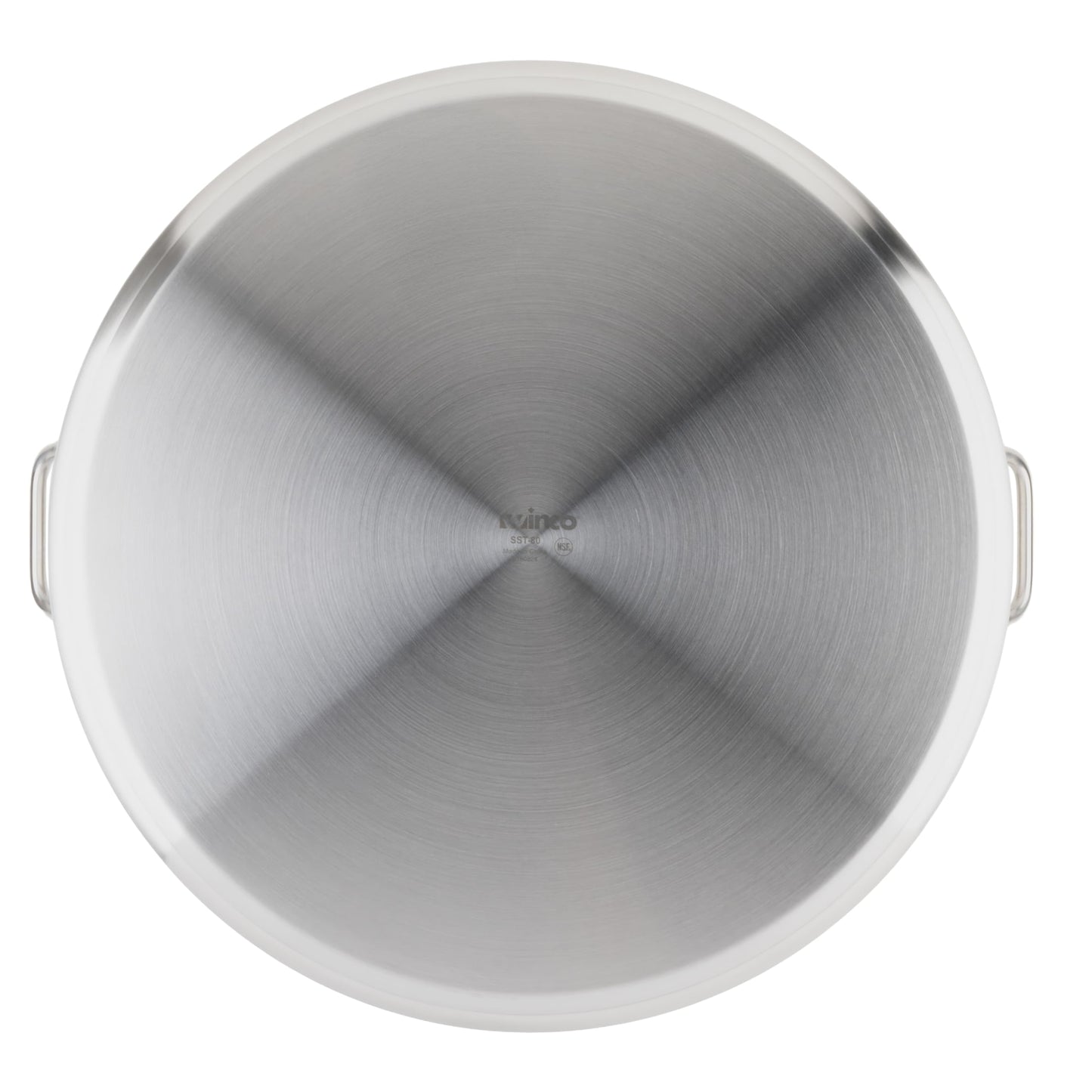Winware Stainless Steel 80 Quart Stock Pot with Cover, Silver