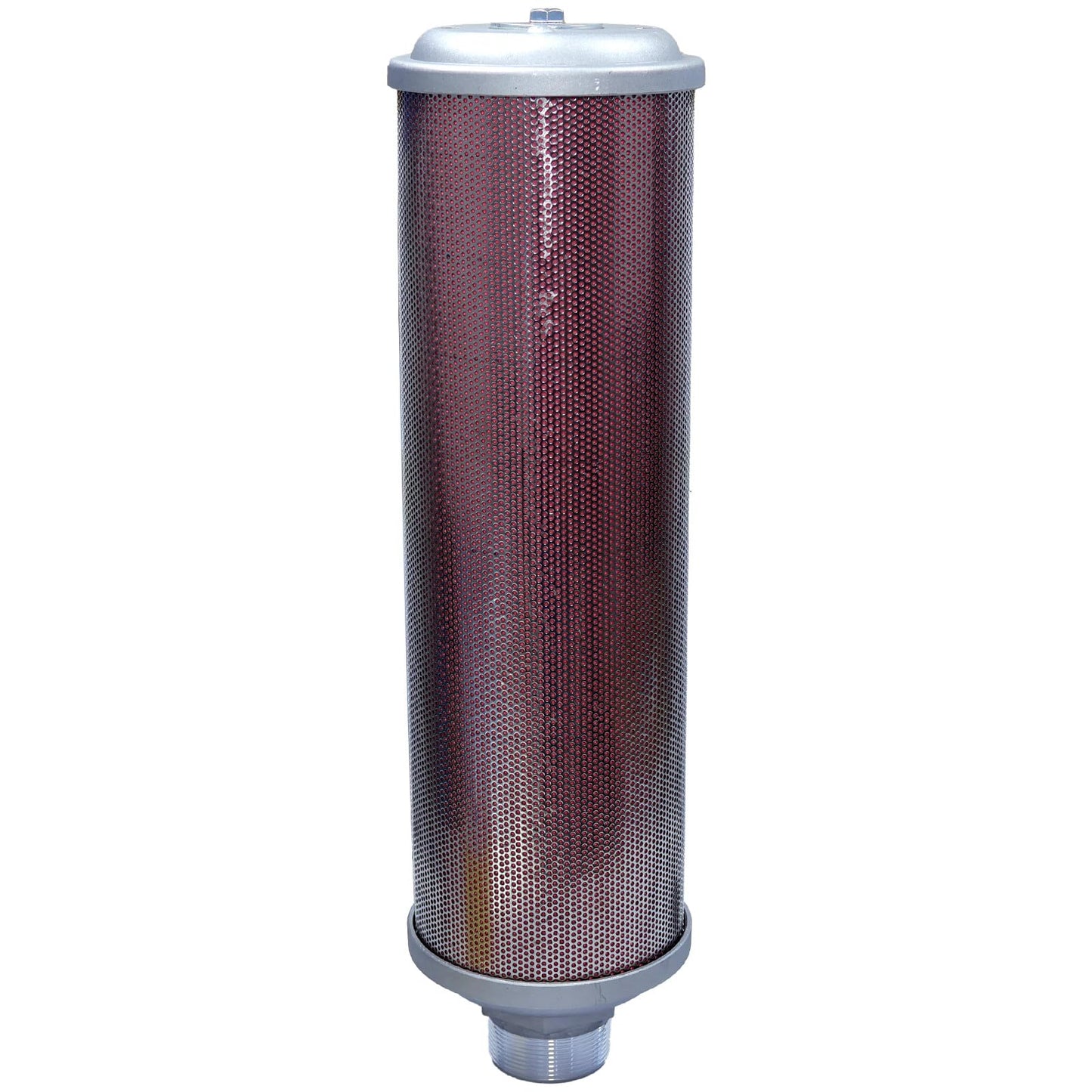 XY-20 Air Compressor Muffler 2" NPT Air Exhaust Muffler Silencer for Compressor Dryer Compressed Air Equipment and Systems, Single Chamber 145 PSI, Replacement Part