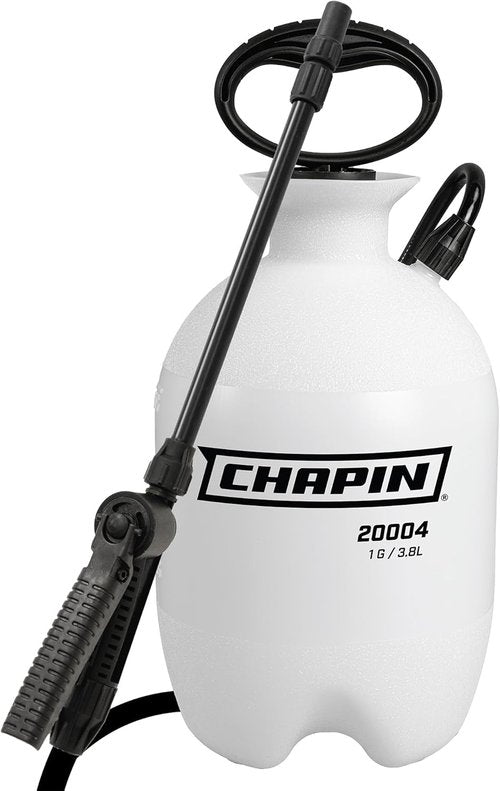 Chapin 20004 Pump Sprayer - 1-Gallon Translucent Tank with Easy Fill Funnel & Adjustable Nozzle | Ideal for Fertilizers, Pesticides & Weeds