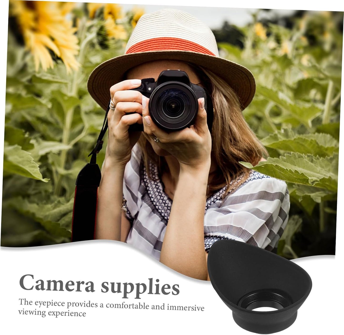 F5 F6 D4 22mm NUOBESTY Camera Eye Mask Rubber Eye Cup for Viewfinder Part Comfortable Eye Shade