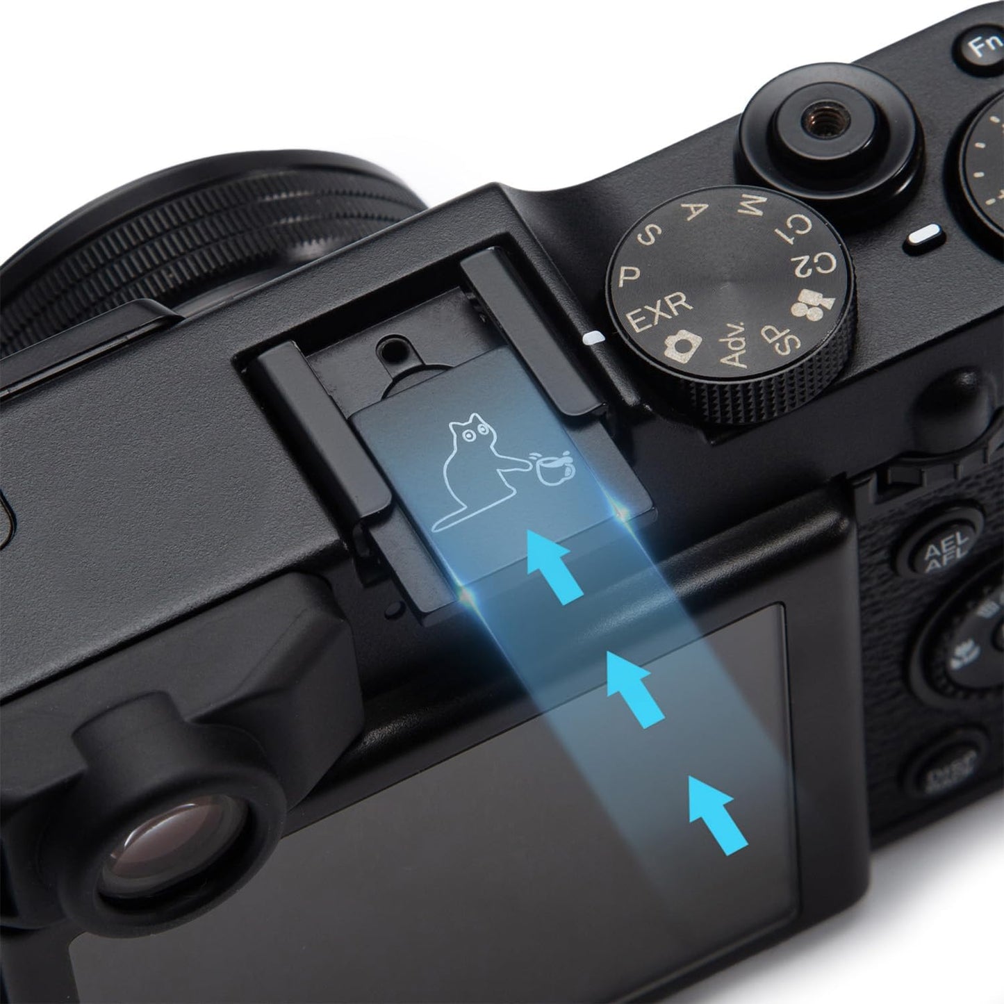 Set X100VI X100V X-M5 X-E5 X-T4 X-T3 (CAT-01-Hot Camera Metal Hot Shoe Cover Shutter Buttons Protector for Fujifilm