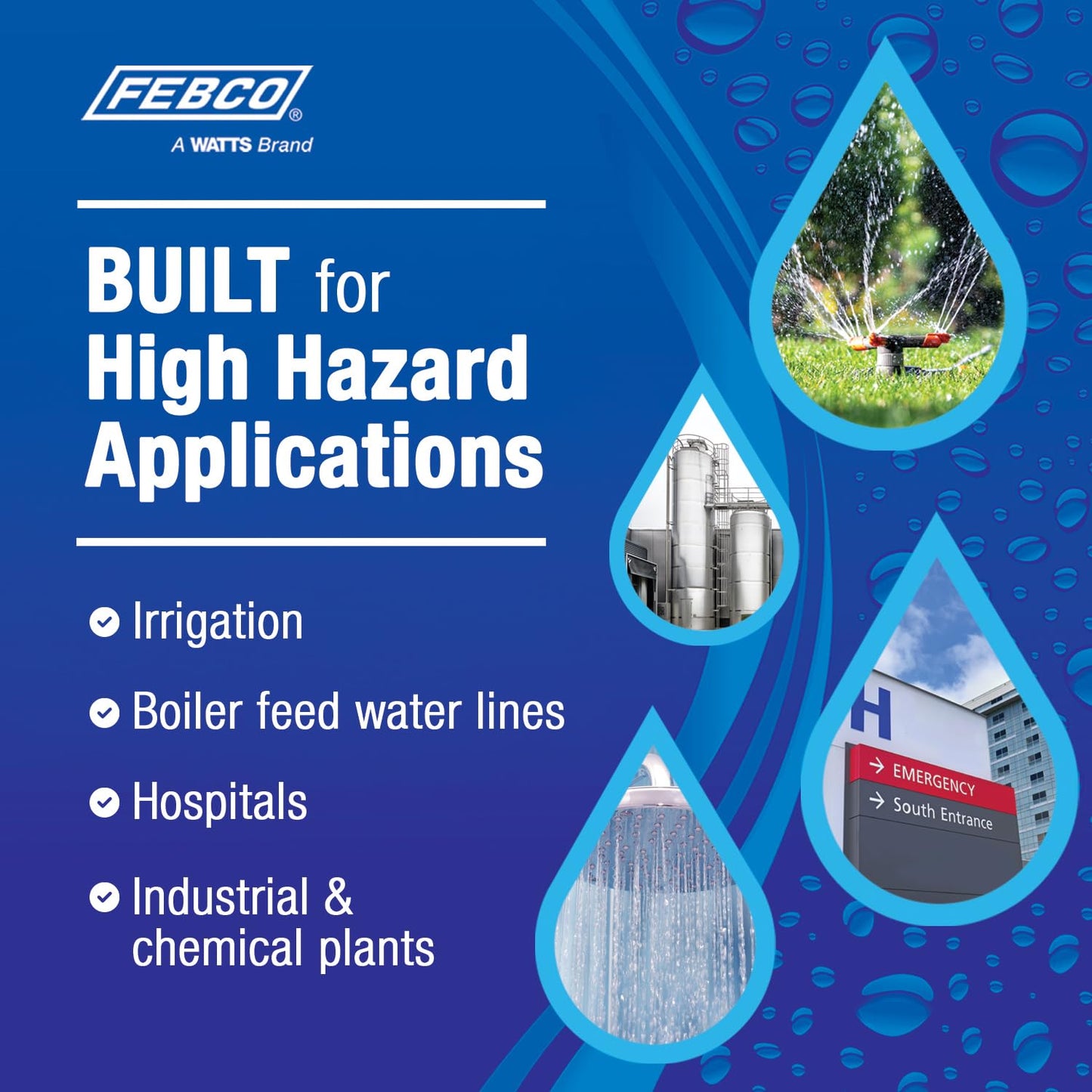 Febco 825Y Series 1" Bronze Reduced Pressure Zone Backflow Preventer Assembly, Quarter Turn Shutoff, NPT End Connections, Y Pattern, Flood Sensor with SentryPlus Alert Technology for Relief Valve