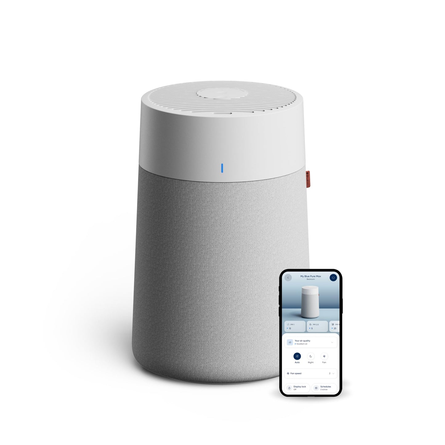 BLUEAIR Blue Pure 511i Max Smart Air Purifier for Bedroom & Small Rooms up to 1,138 Sq Ft, HEPASilent Air Cleaner for Pets, Allergies, Smoke & Dust, Quiet WiFi Air Purifier with Auto Mode