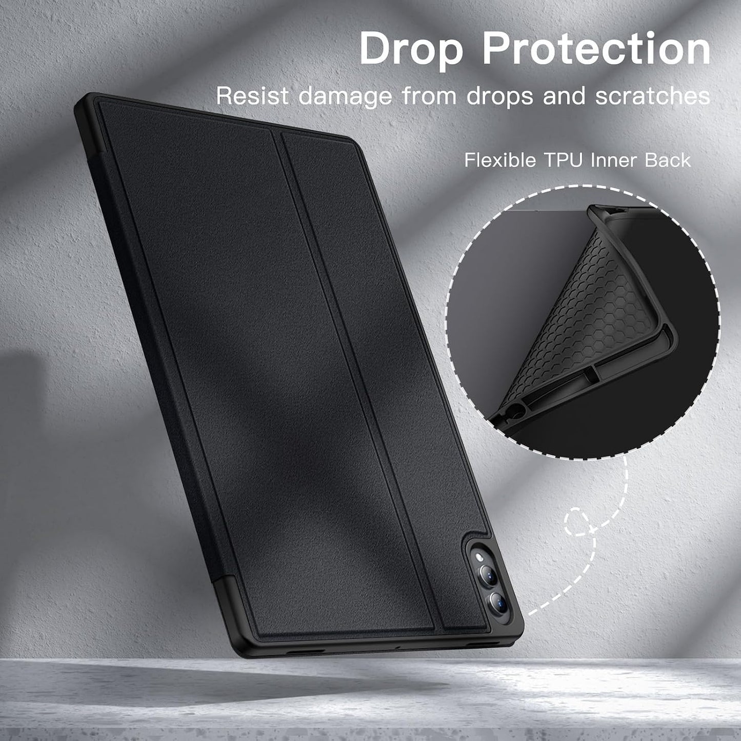 JETech S11 Case for Samsung Galaxy Tab Ultra with S Pen Holder, Slim Folio Stand Protective Tablet Cover, Multi-Angle