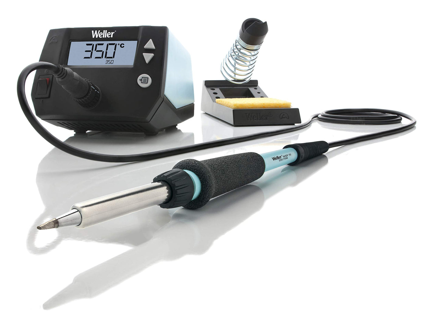 Weller WE1010NA Digital Soldering Station with Weller Solder Wire, Dia: 1.0 mm / 0.039 in, Wt: 100 g / 3.527 oz, Alloy Sn60Pb40, Flux content 2.2% - WSW SnPb (T0051403099)