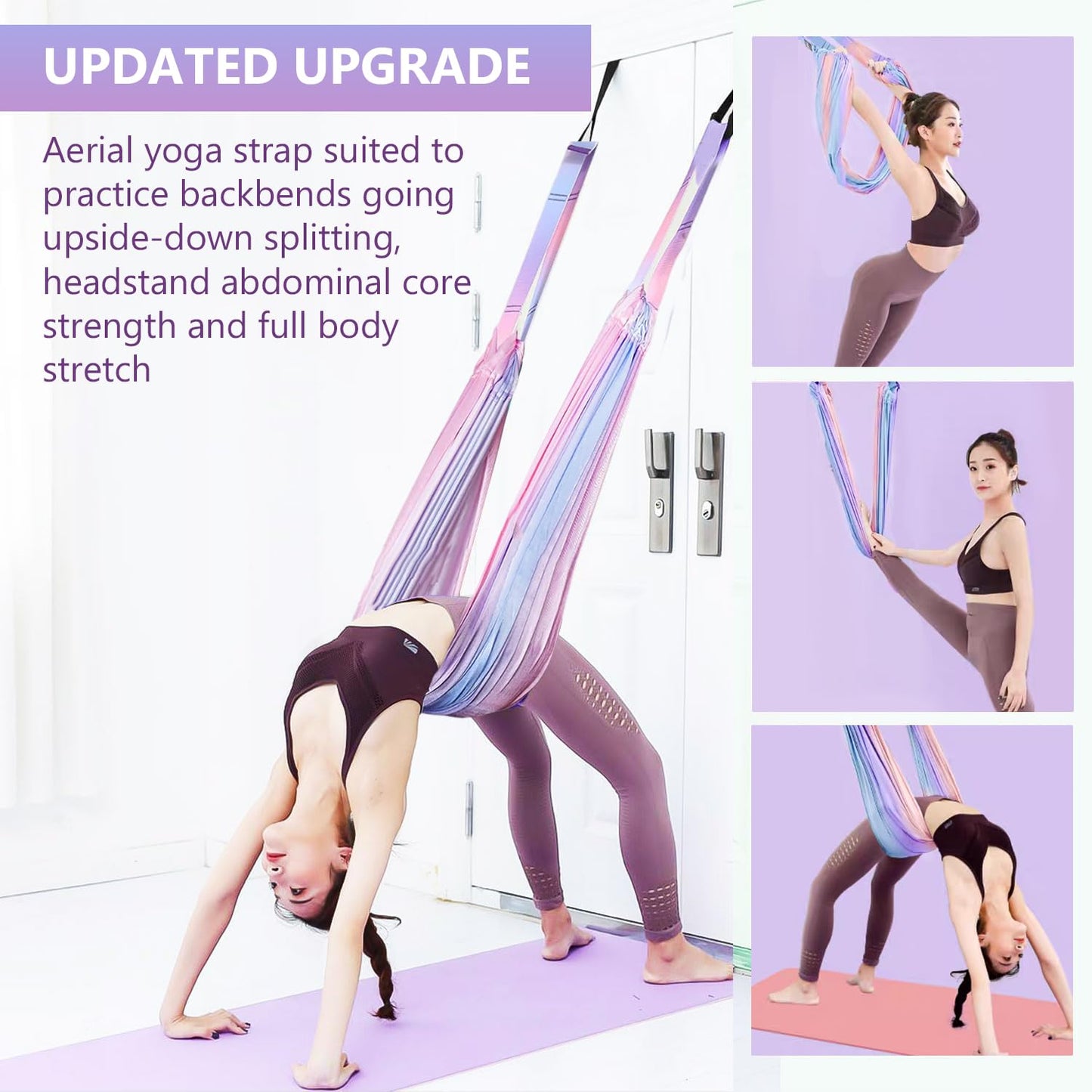 Yoga Stretch Rope,Leg Stretcher Strap,Fitness Training Aid Band, Home Gym Equipment Assist Stretch Strap for Fitness Gymnastics Dance Aerial Yoga Ballet