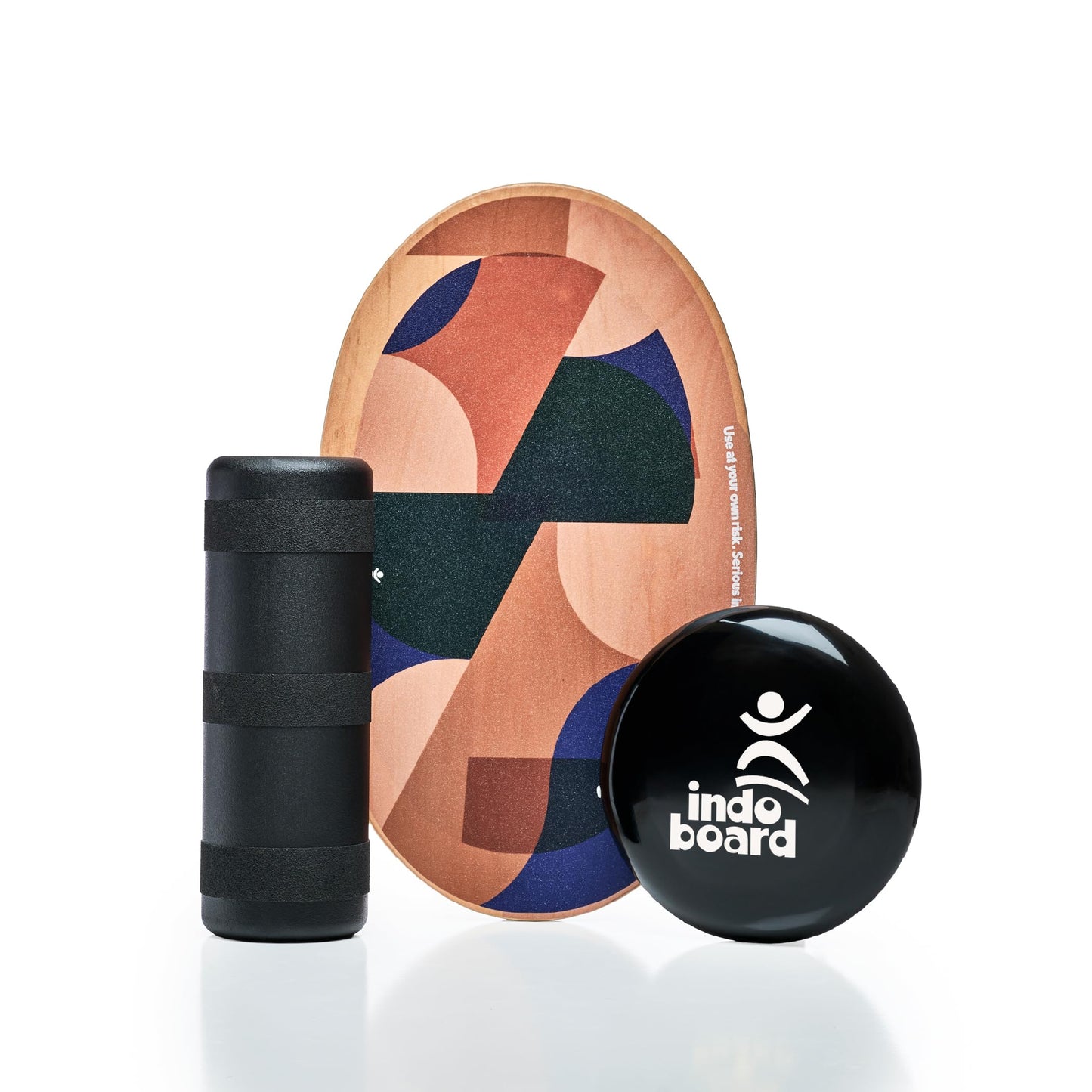 The Original Indo Board Training Package - Balance Board Trainer for Core Strength, Stability & Athletic Performance - Surfing, Skateboarding, Snowboarding, Yoga, Physical Therapy & More. Includes Board, Cushion and Roller. "Cuby" Design.