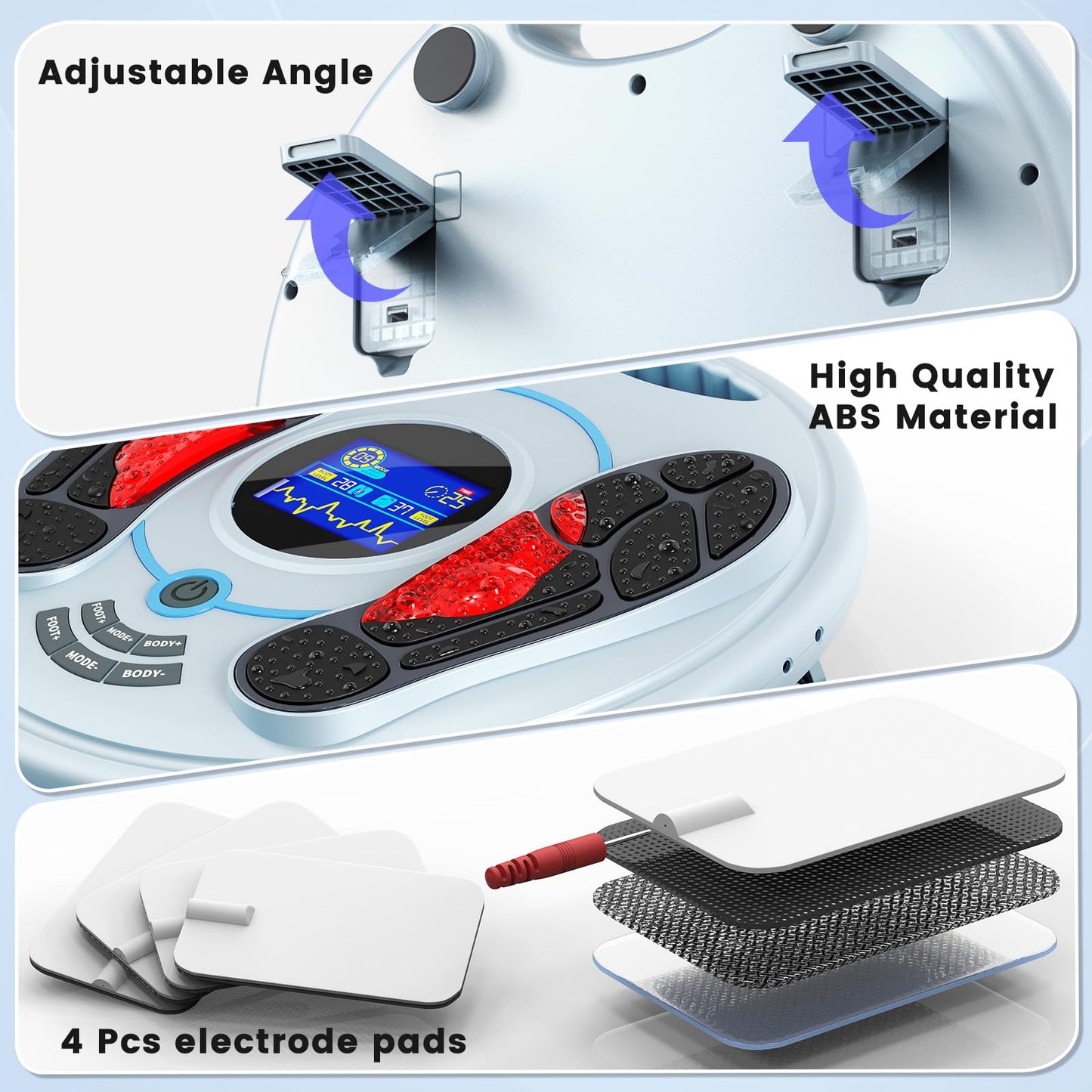 Creliver TENS & EMS Foot Massager for Neuropathy(FSA Eligible), Foot Nerve Muscle Stimulator,Effectively Relieves Legs and Feet Fatigue and Pain,Improves Blood Circulation