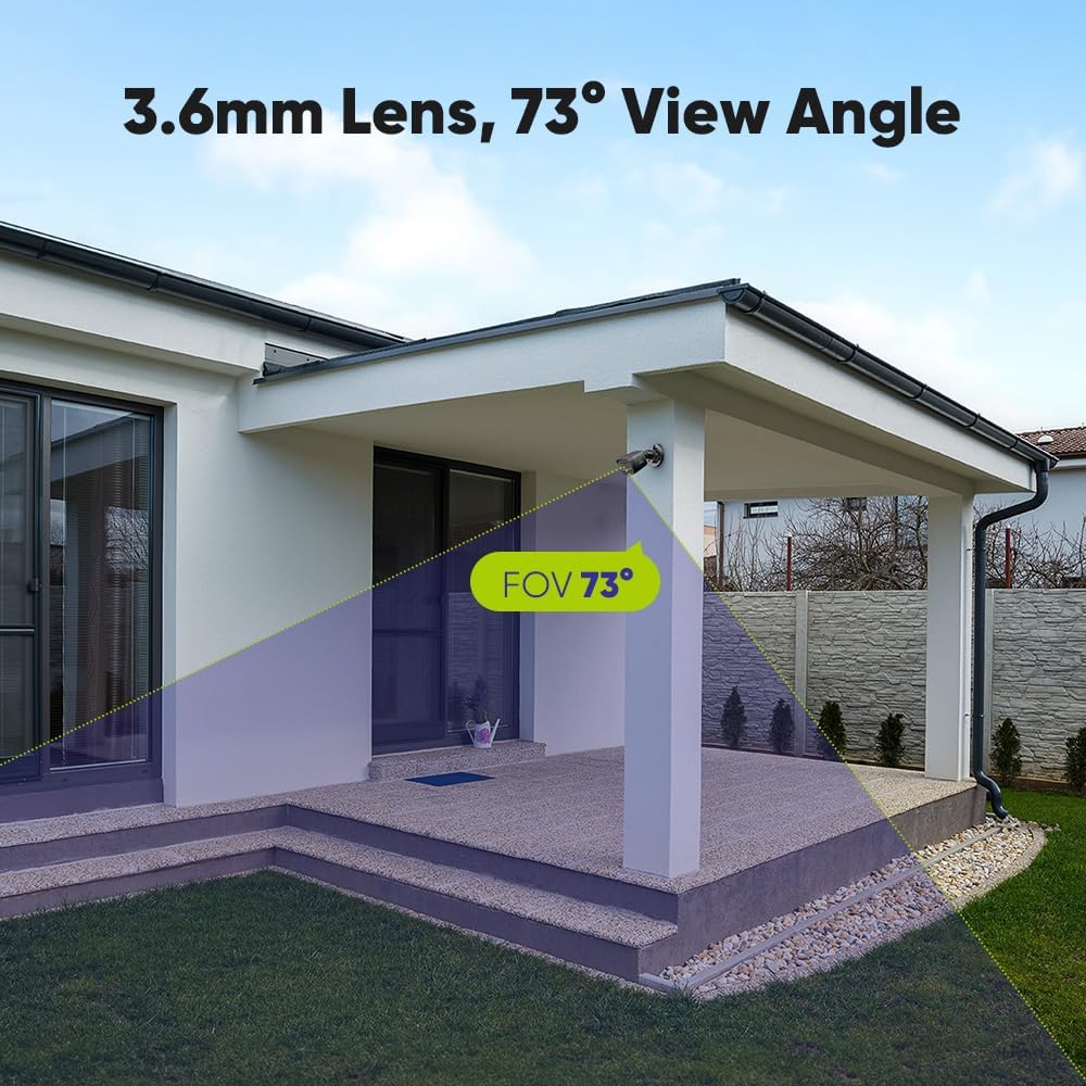 SANNCE 2MP 1080P 66ft IP67 Security Camera - TVI High Clarity Bullet Camera Up to Night Vision with IR LEDs Waterproof
