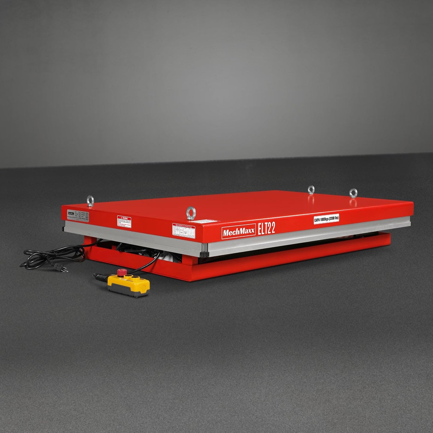 Mechmaxx 2200lb Capacity Stationary Electric Hydraulic Lift Table, 51.2” x 32.3”Platform, 39.4”Lift Height,UL Certified Motor,Model ELT22