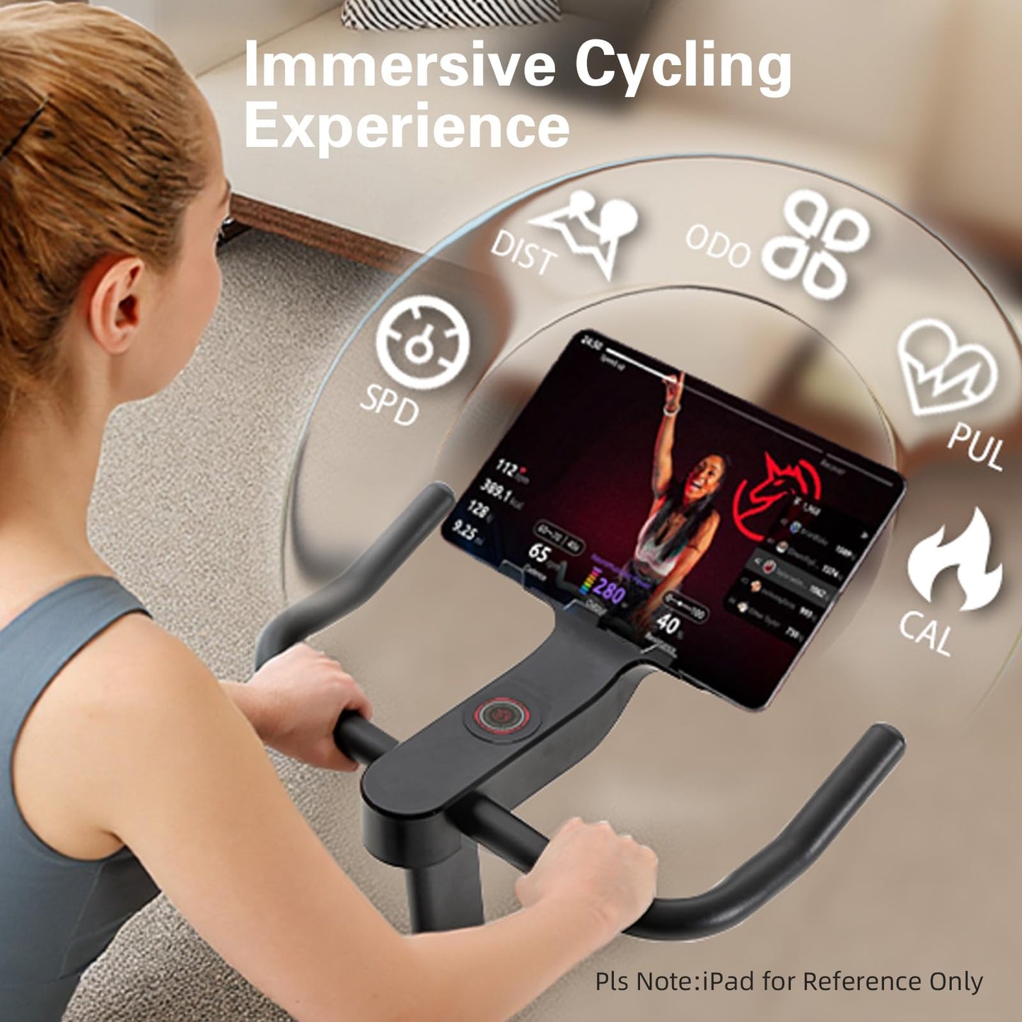 YESOUL Exercise Bike for Home – Silent Magnetic Resistance Stationary Bike with Stable Triangle Frame, 300 lbs Capacity, Dual-Stage Drive & Alloy Flywheel, Smart App with Scenic Routes & Live Classes