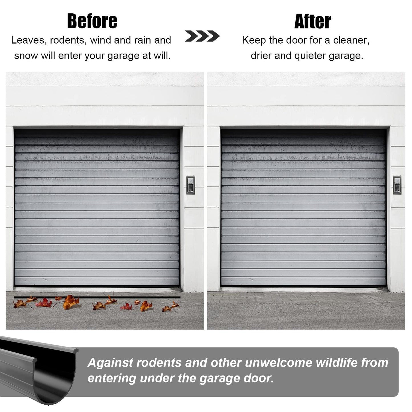 Replacement Wayne Dalton Garage Door Bottom Weather Seal 154448 (20 feet)