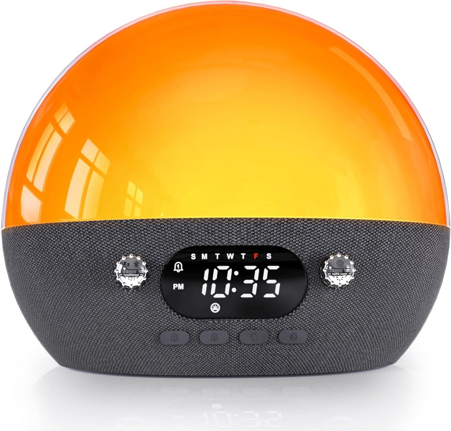 MOMILLA Sunrise Alarm Clock with Bluetooth Speaker, White Noise Sound Machine, Alarm Clocks for Heavy Sleepers