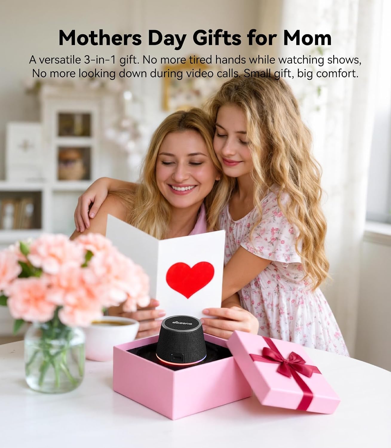 dbsono 3-in-1 Small Portable Bluetooth Speaker - Mother's Day & Graduation Gifts, Magnetic Phone Stand Speaker