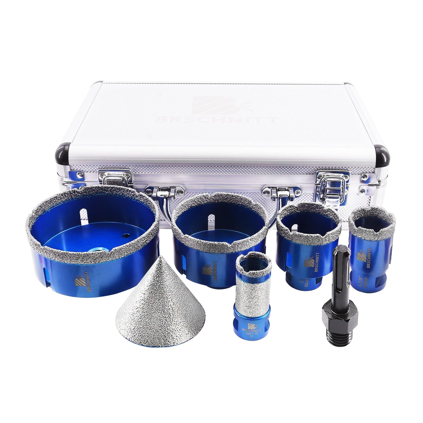 5/8 Inch Diamond Core Drill Bit for Porcelain Tile Ceramic Marble Granite Diamond Core Drill Bit Set 7pcs Tile Hole Saw Kit