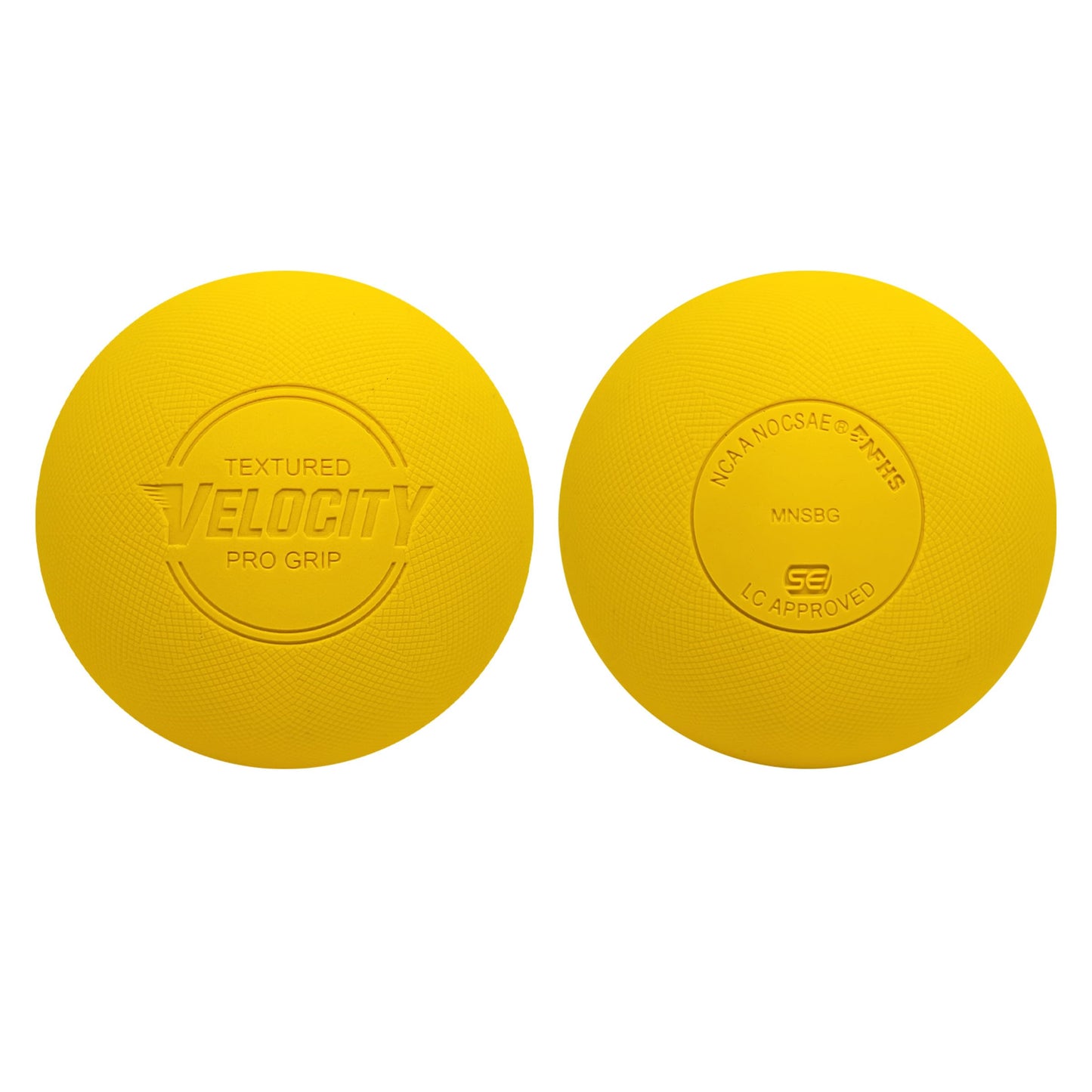 Velocity Pro Grip Lacrosse Balls - 6, 12, 18, 60 and 120 Packs - Certified for Youth, Club, High School, CLA, and College Game Play - Yellow