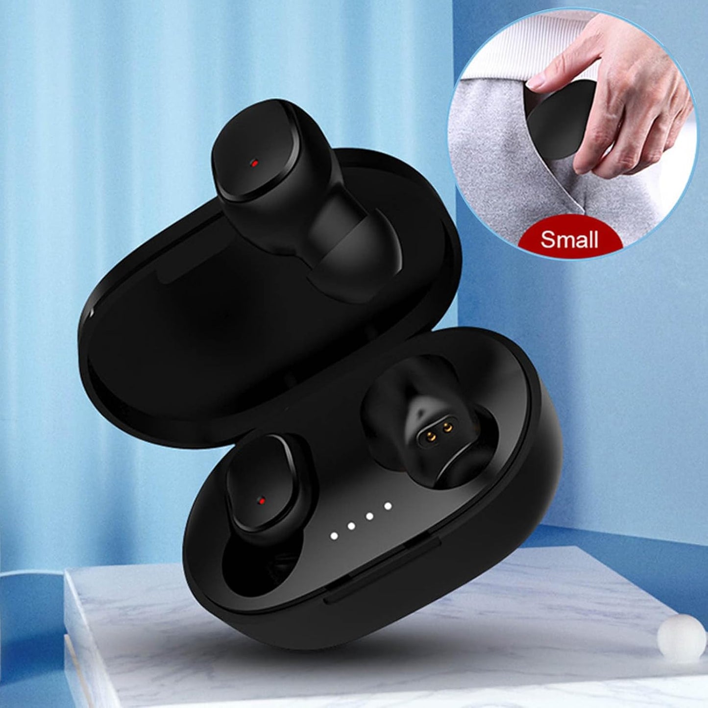 Generic 5.1 Mini Bluetooth Earbuds - HiFi Stereo Sound in-Ear Headphones with Noise Isolation for Gym/Running