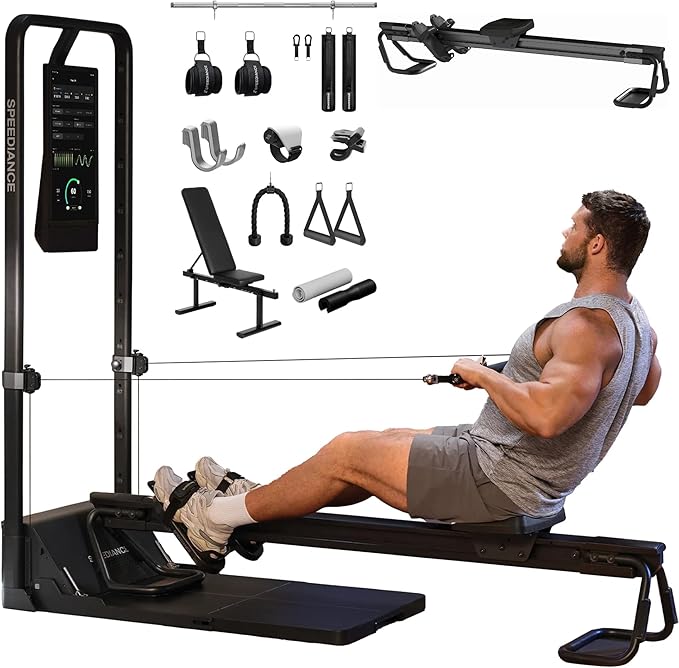 Gym Monster 2 Family Plus & Smart PowerGrip Handles & Weight Lifting Belt & Gym Accessories Organizer & Skiing Handles 2 Bundle