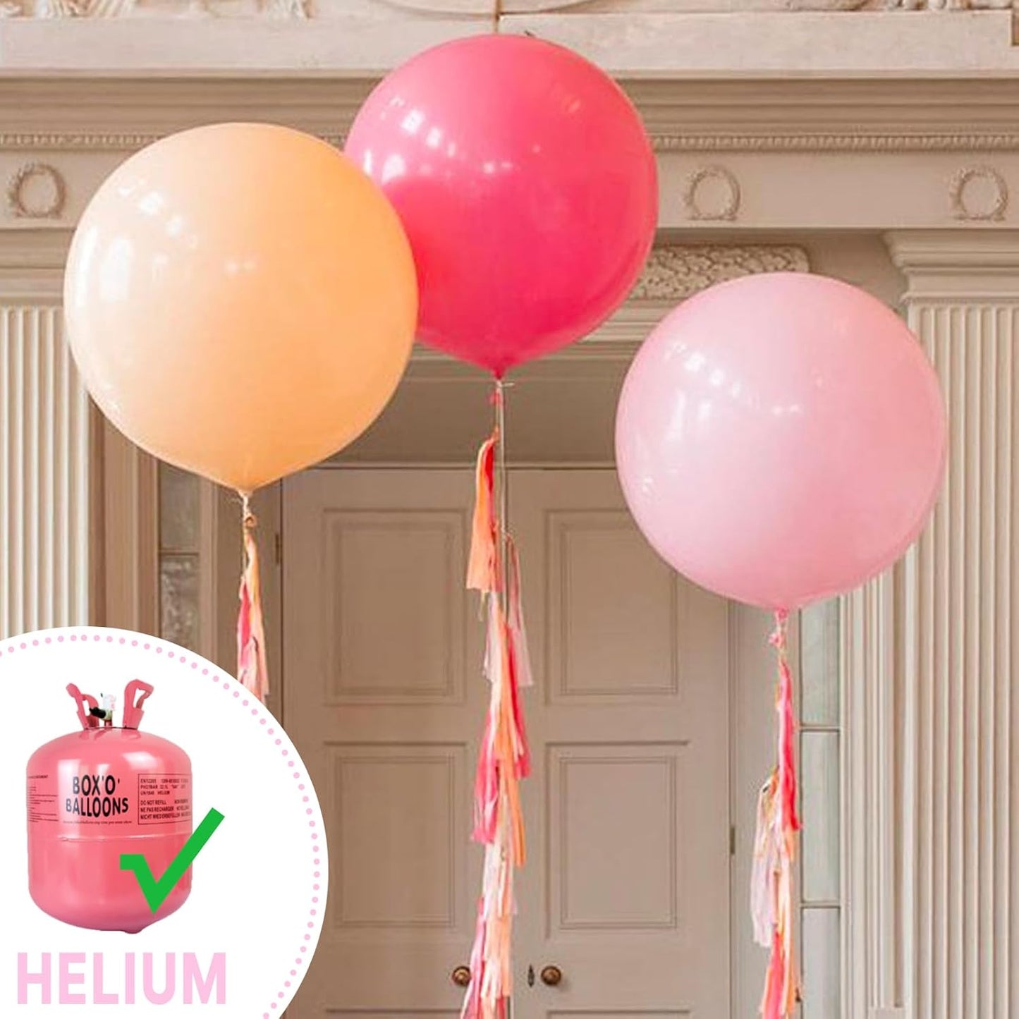 PartyWoo Baby Pink Balloons - 20pcs 18 Inch Pastel Latex Helium Balloons for Baby Showers & Celebrations