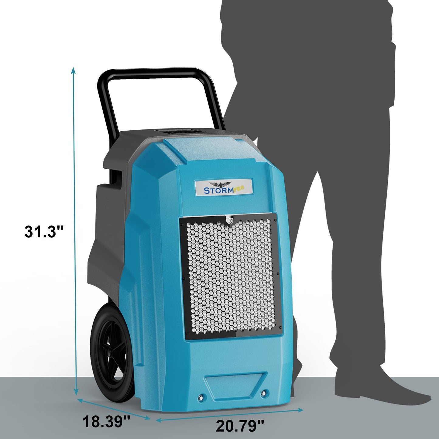 ALORAIR 180 Pints Commercial Dehumidifier with Pump Drain Hose, Smart Wi-Fi Dehumidifier for Large Basement, Industrial or Commercial Space, Smart Wi-Fi, 6 Years Limited Warranty