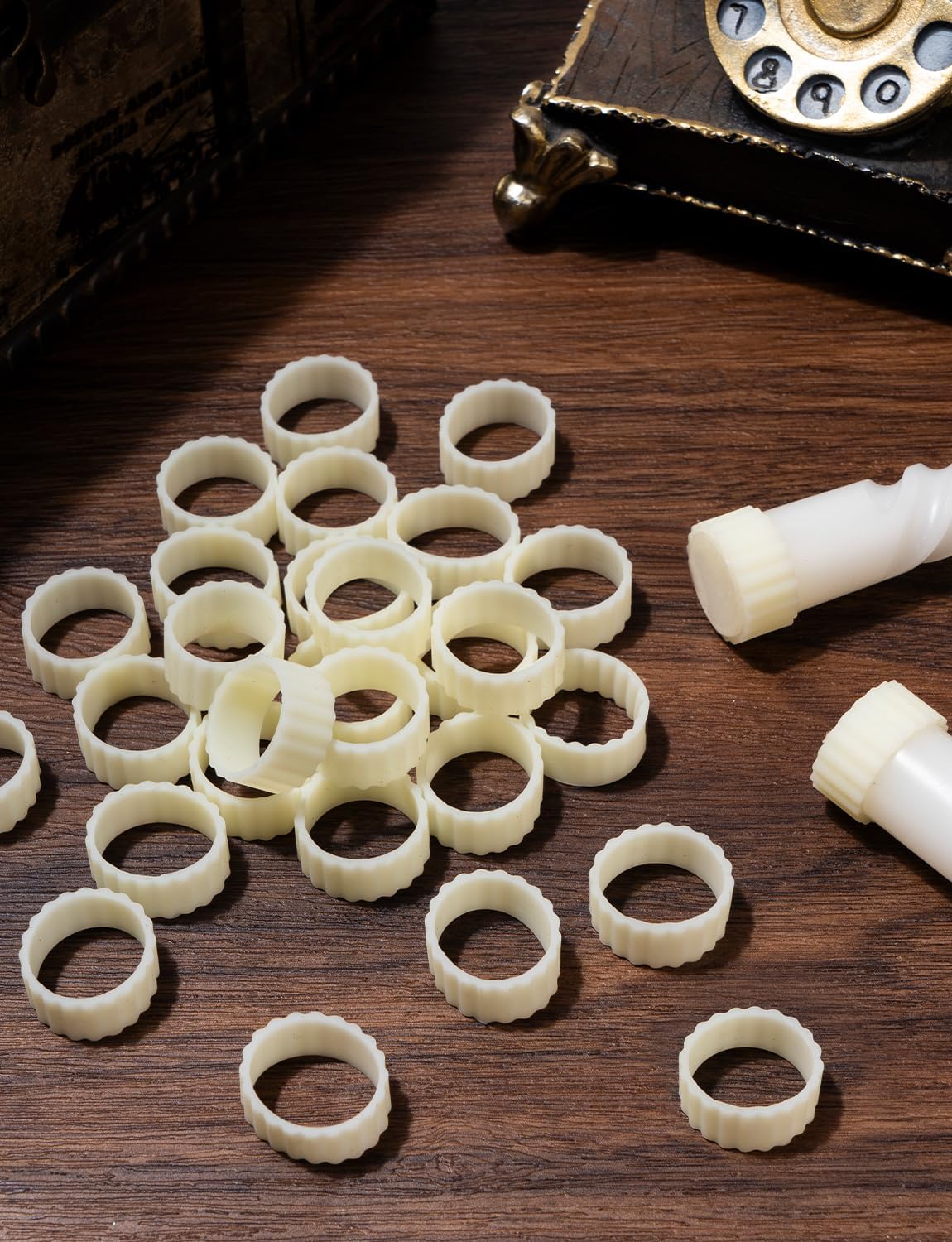 Skiennix 22 Pcs Rubber Candle Hugger - Silicone Taper Candle Grippers for Weddings & Home Decor