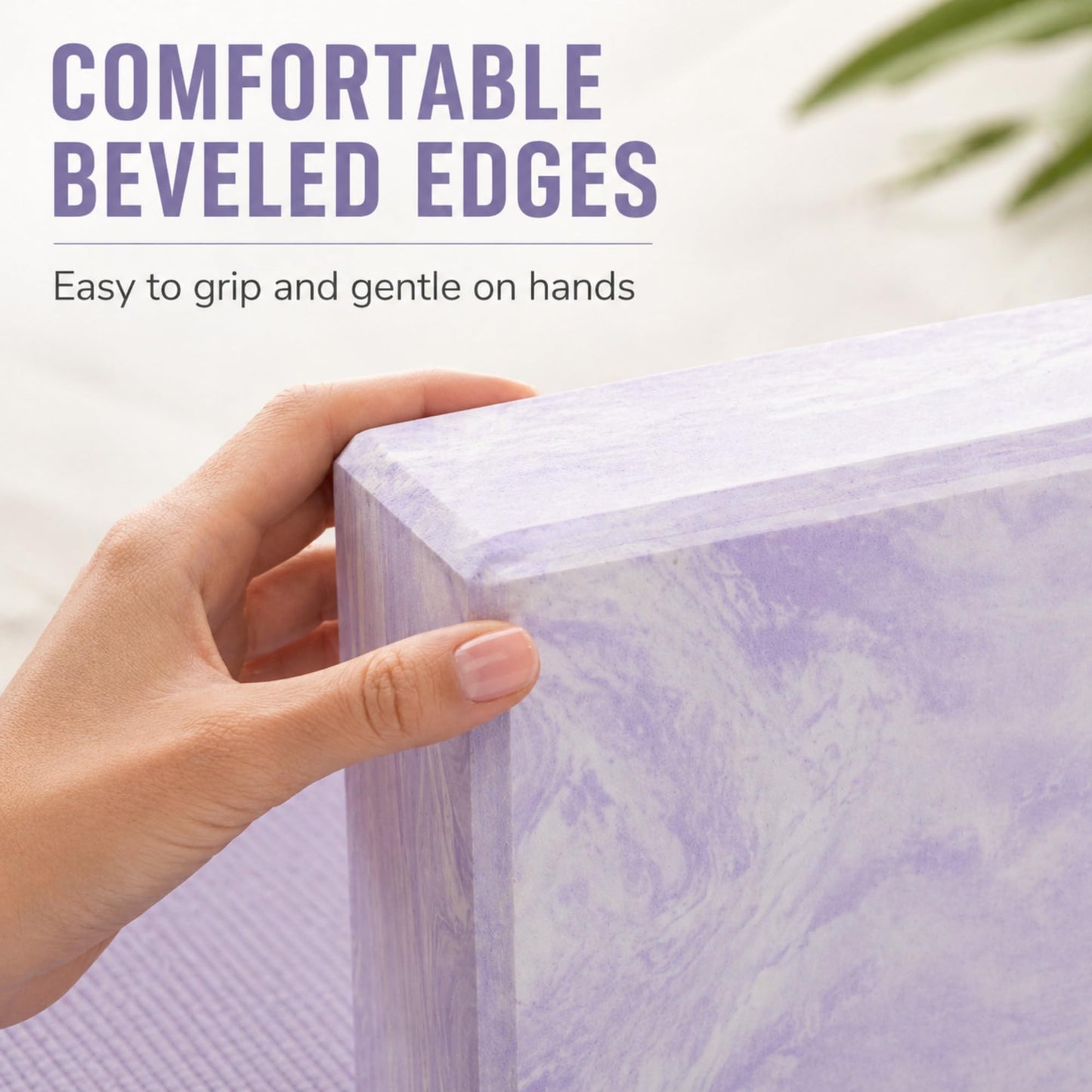 Yoga Block – High-Density Foam Exercise Block for Yoga, Pilates, Stretching & Meditation – Non-Slip, Lightweight & Durable by Lunai