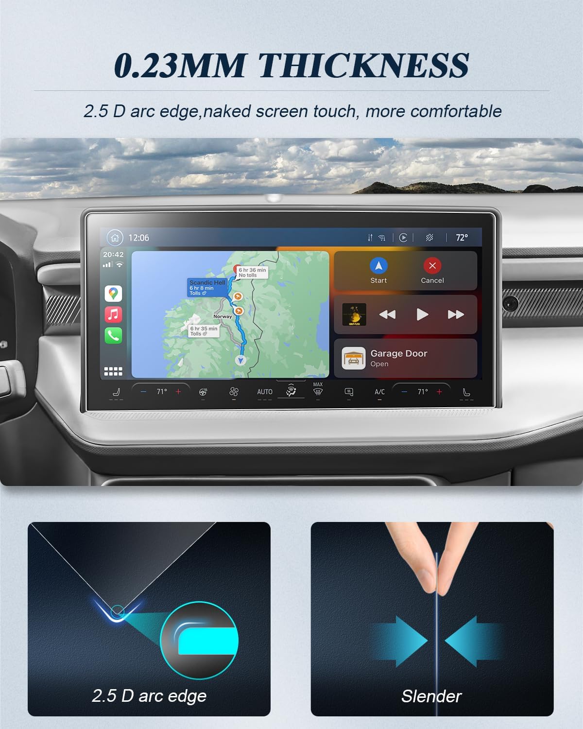 2Pcs 2025 2025 13.2" SYNC4 2025 2025 BIBIBO for Ford Maverick Accessories Screen Protector Ford Maverick Infotainment