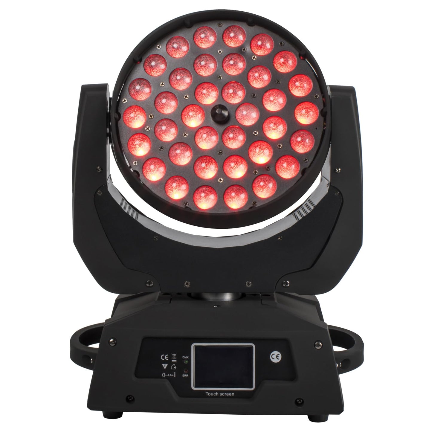 SHEHDS LED Moving Head Light 36x18W Wash Zoom Effect (15-90 Degree) DJ Lights RGBWA+UV 6IN1 DMX 512 Touch Screen Stage Lights for Christmas Wedding Disco Party