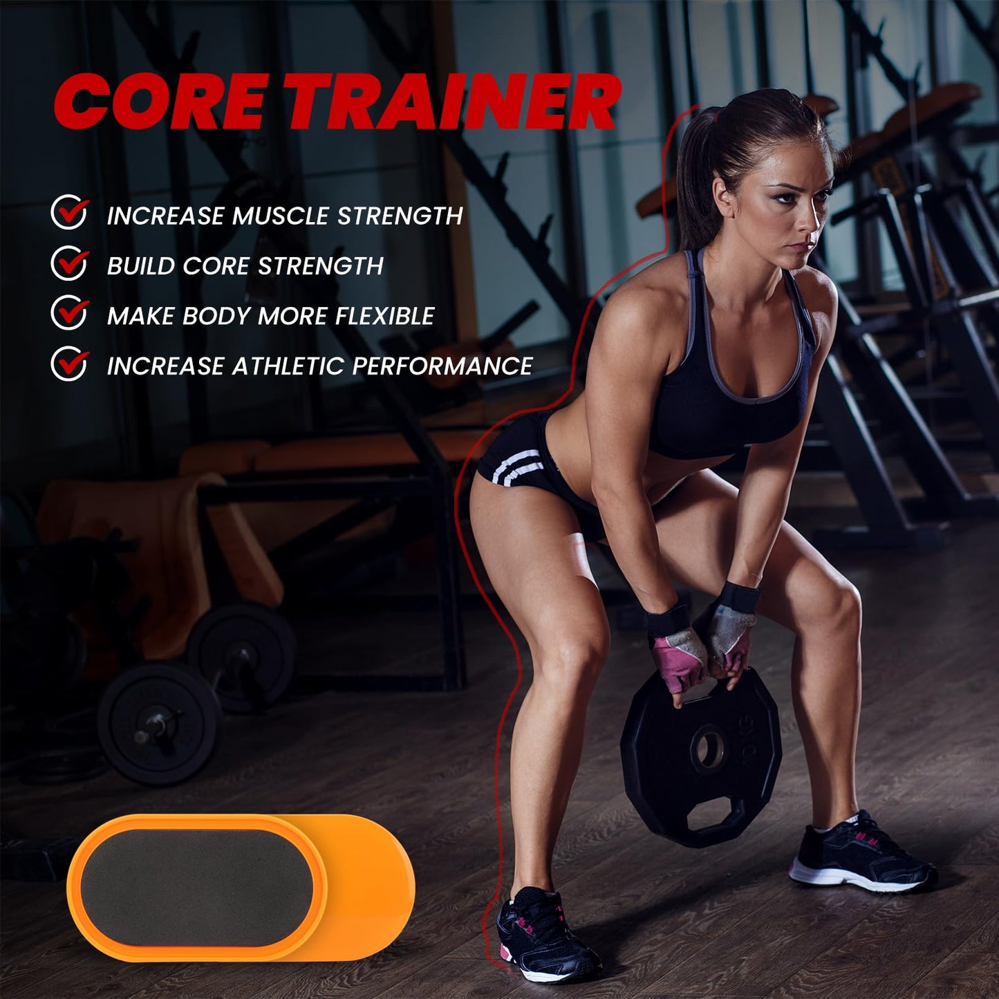 Leapiture 2Pcs Fitness Sliders Yoga Sliding Disks Exercise Sliders Carpet Fitness Disc Training Slider for Working Out, Exercise Sliding Plates for Abdominal Core Strength Training