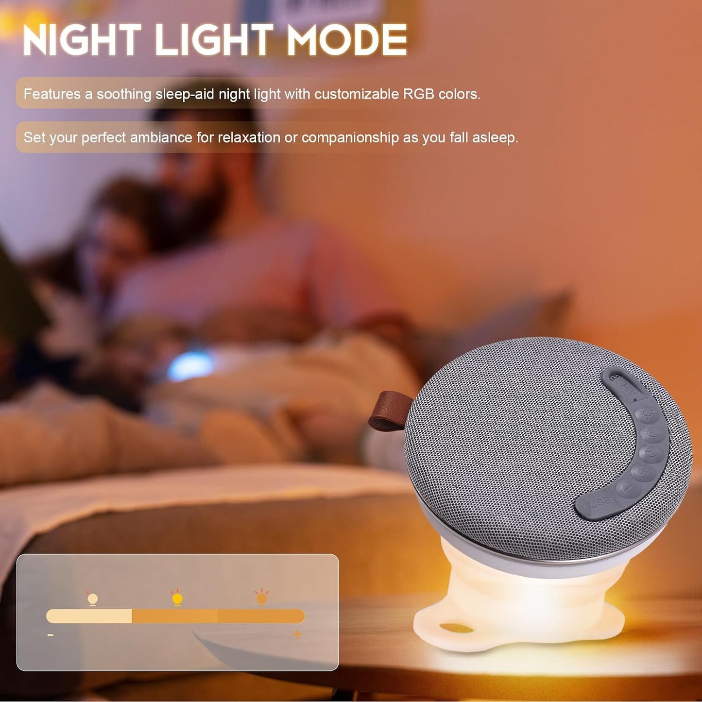 Swokely 10 Portable Bluetooth Speakers Wireless, Multifunctional Folding Portable Speaker, Sleep Sound Machine with Hrs