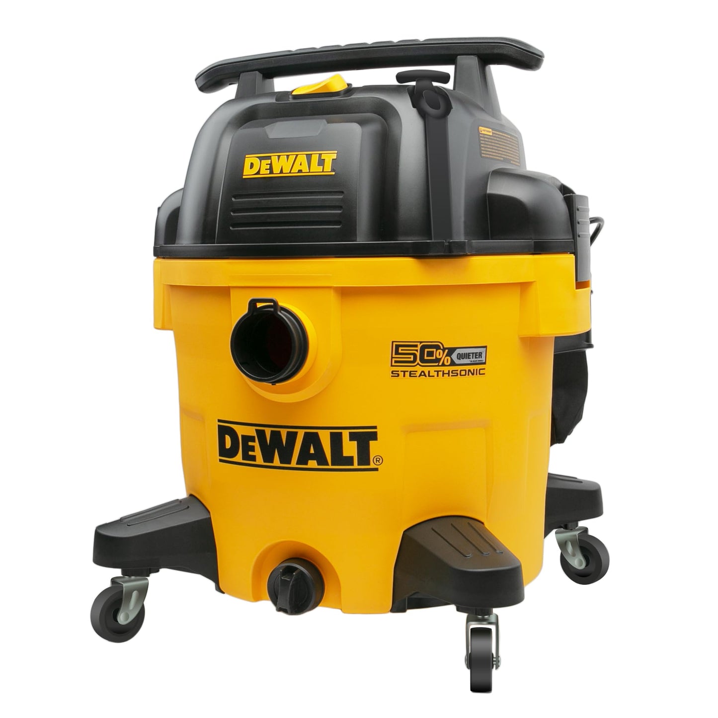 DEWALT 10 Gallon 5.0 Peak HP STEALTHSONIC Shop Vacuum Wet and Dry, Ultra Quiet Wet Dry Vac, Ideal for Jobsite, Garage, Car & Workshop, DXV10P-QT with Attachments & Powerful Suction, Portable Cleaning