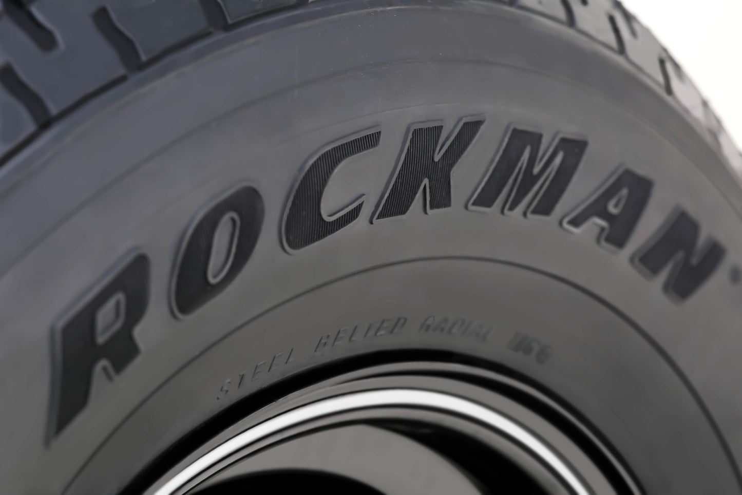 ROCKMAN Trailer Tire Wheel Assembly ST225/75R15 10-Ply E 117M 6 Lug on 5.5" PCD Silver Mod Rim,SET 2
